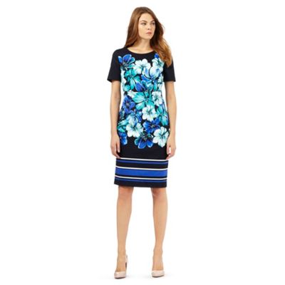 The Collection Petite Navy floral print dress